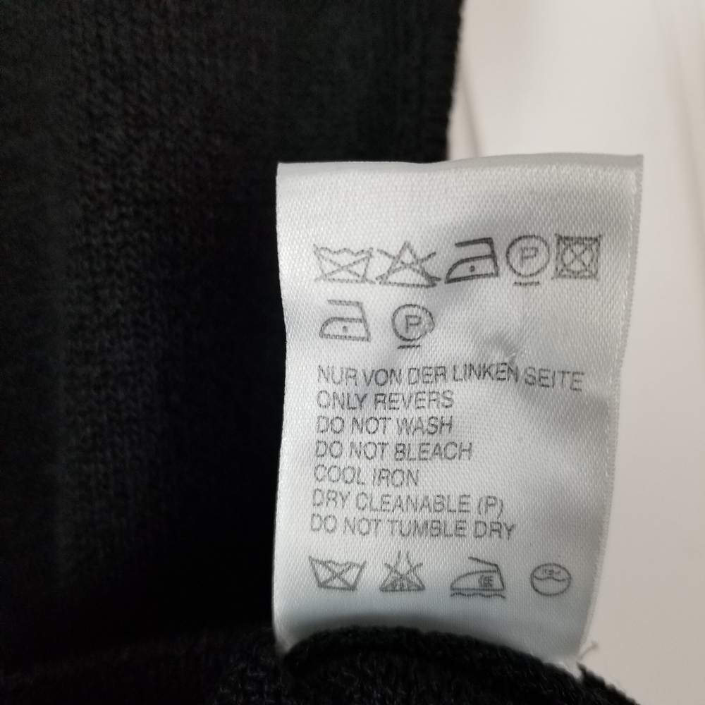Escada Womens XXL Sleeveless Tank Top Sweater Wool Viscose Black EU 46 Size 16 - Picture 6 of 7